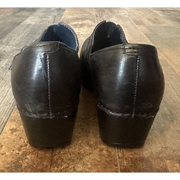 Dansko Tamara Black Full Grain Leather Clogs w/ Buckle Sz Eur 38, US 7.5-8 - Picture 6 of 9